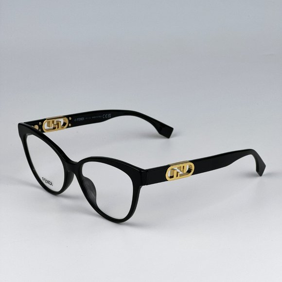 Fendi FE50026I 001 Eyeglasses Black Cat Eye Women FE 50026I - Picture 1 of 11